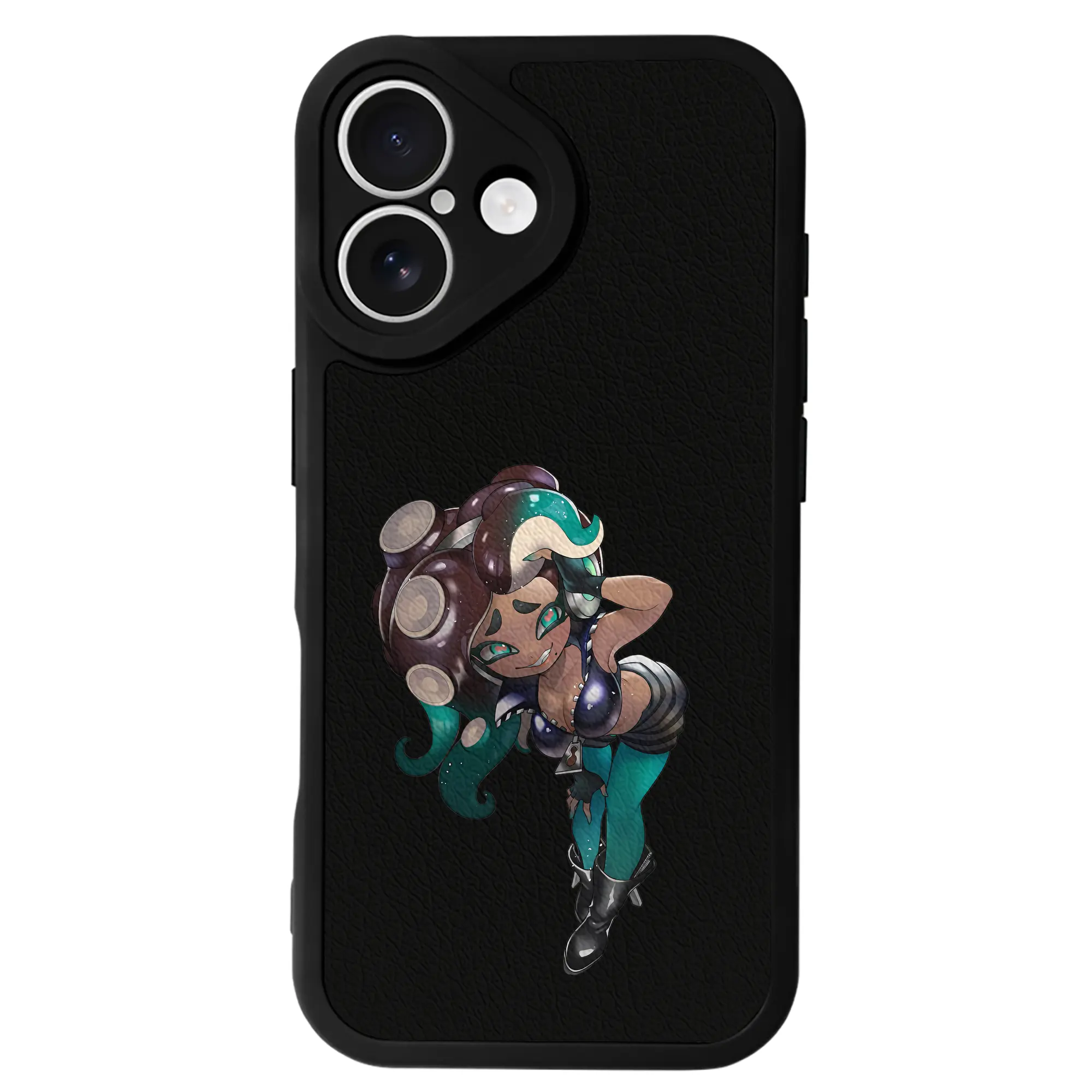 スプラトゥーン グッズ,イイダ - IPhone 16シリーズ対応 ・ シリコンスマホケース ・ レザー調 ・ 高精度フィット ・ 耐衝撃 ・ ワイヤレス充電対応 ・ 精密カット